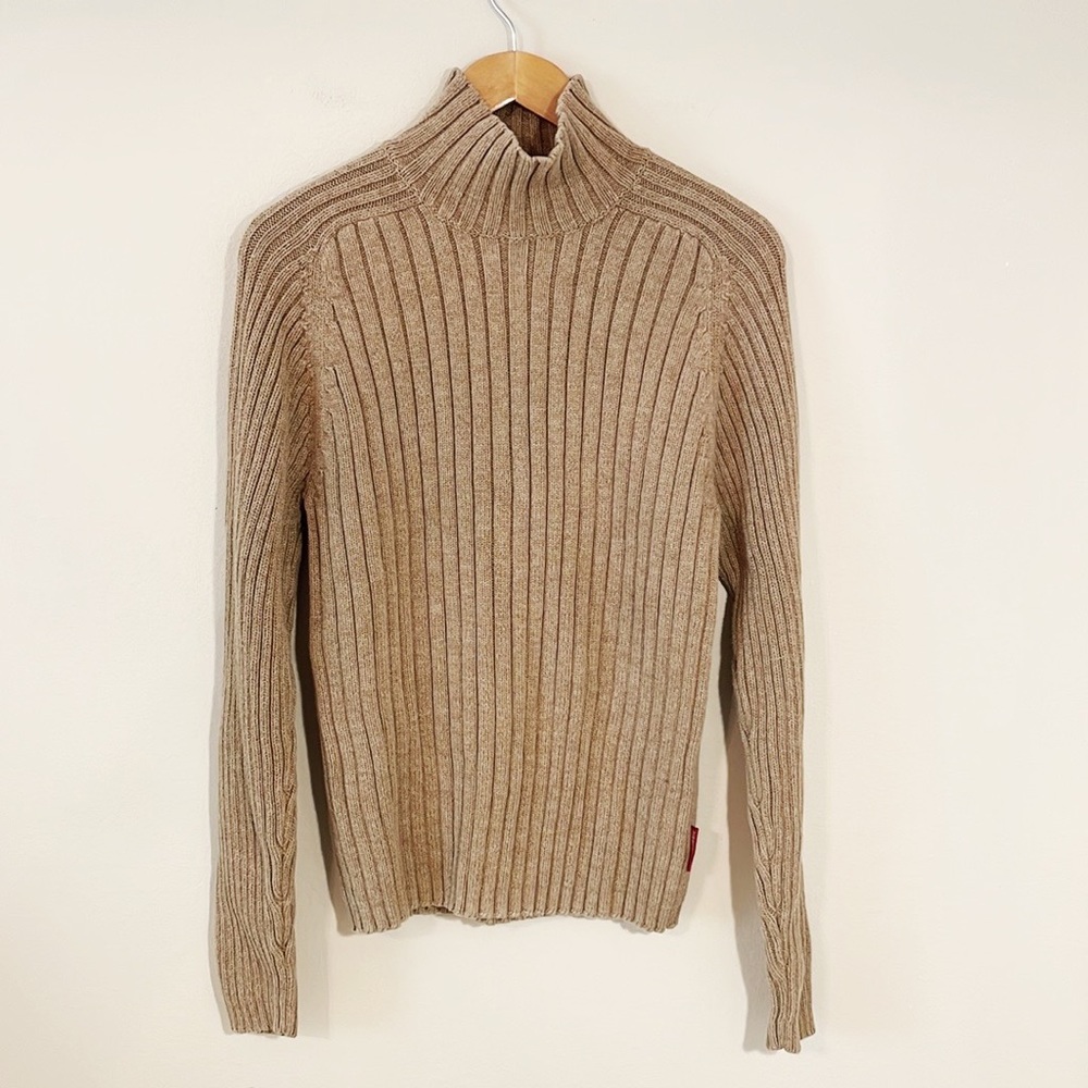 ABERCROMBIE & FITCH Turtleneck Sweater Ribbed 100% Cotton Size Mens XL